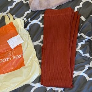 Burnt Terracotta Stretch Leggings